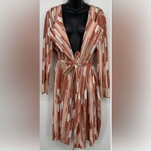 Chicos crinkle texture duster/jacket size 2 has lots of stretch great condition